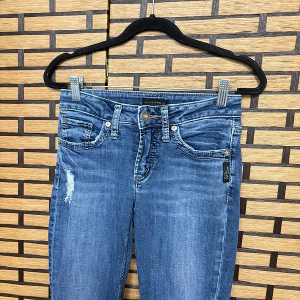 Silver Jeans Suki Straight‎ Leg Jeans Size 25W/32L - Image 3