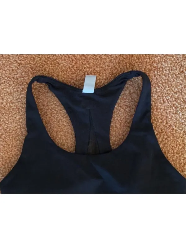 EXCELLENT Lululemon Invigorate Long Line Racerback Training Gym Bra Black Size 8 - Image 6