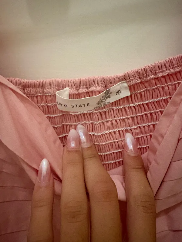 Altar'd State pink puff top  - Image 3