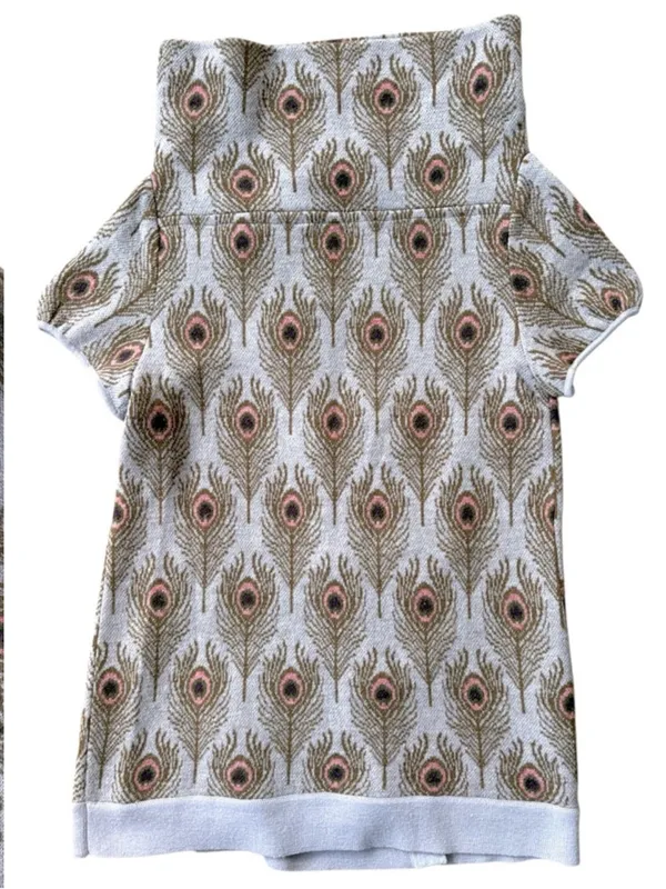 Like New Anthropologie MOTH Wool Peacock Funneled Folds Sweater Size Small - Image 11