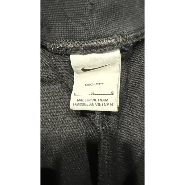 Nike Womens Dri-FIT Tapered Joggers Black Drawstring Sweatpants Large - Image 3