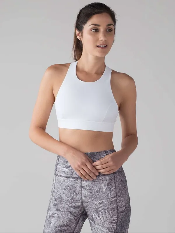 Lululemon Fast Free Bra In Nulux White - Image 5