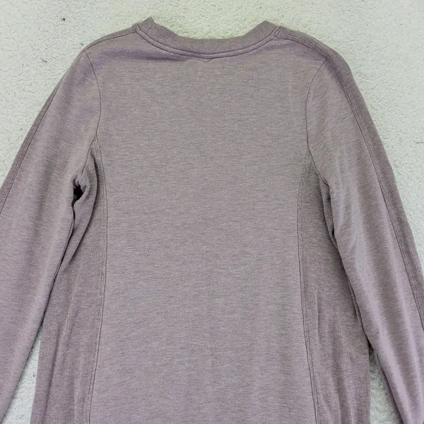 Athleta Balance Dress Long Sleeve Crew Tunic‎ Pockets Active Casual Mauve Small - Image 5
