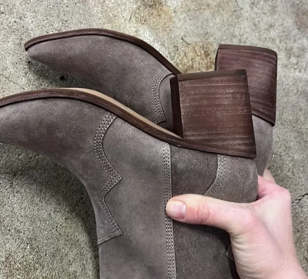 Kaanas New Porto Block Heel Cowboy Boot Brown Size 7 - Image 4