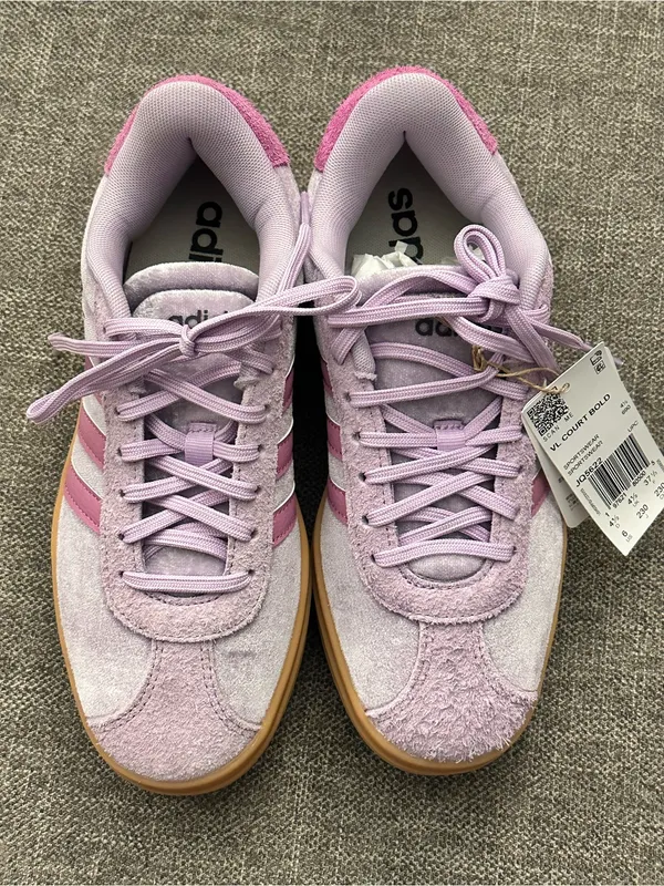 adidas Women's Purple VL Court Bold Sneakers. New size 6 - Image 9