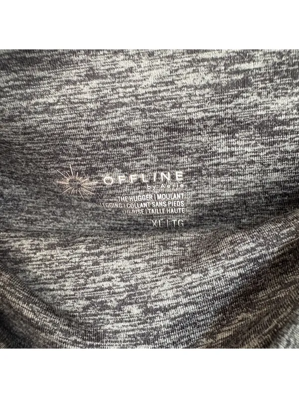 OFFLINE by Aerie The Hugger Hi-Rise Leggings Women XL Heathered Green Pockets - Image 4