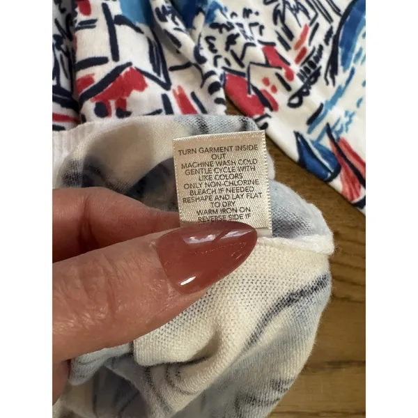 NWT Christopher & Banks Women Size Medium Mediterranean Coast Village Cardigan - Image 11