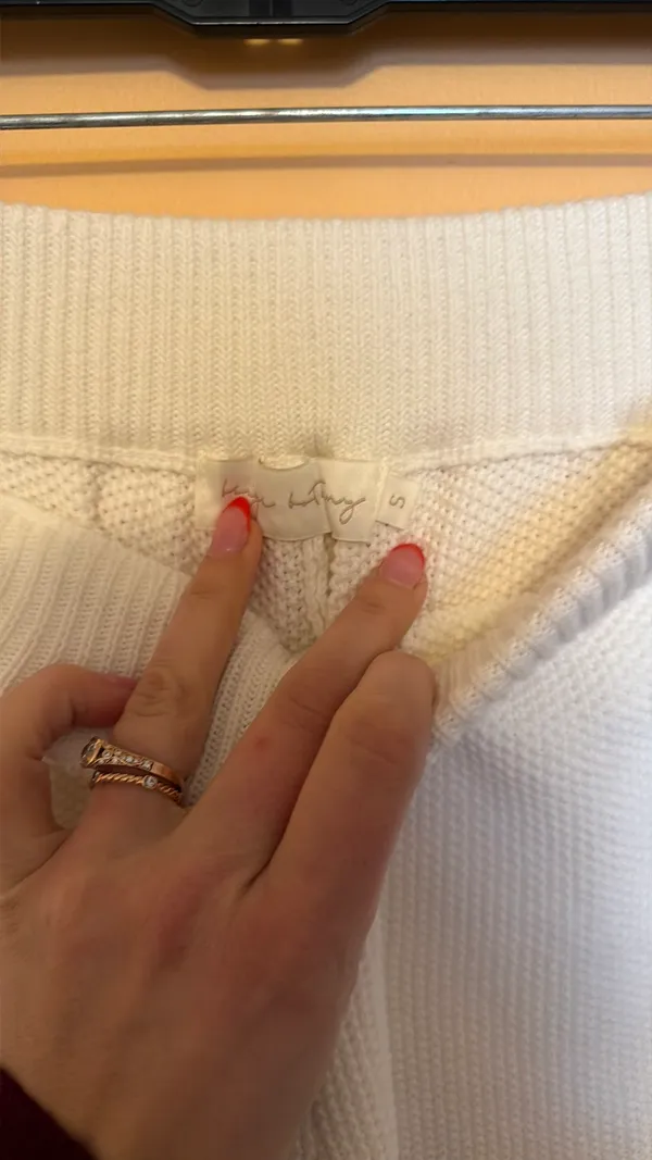 Grey Bandit Knit Shorts White Waffle - Image 2