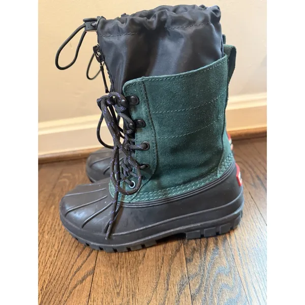 Hunter Skylar Waterproof Boot Green/black Women's Sz 7 $225 - Image 4