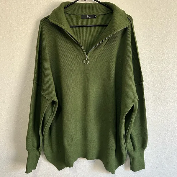 Olive Green Zip - Image 2