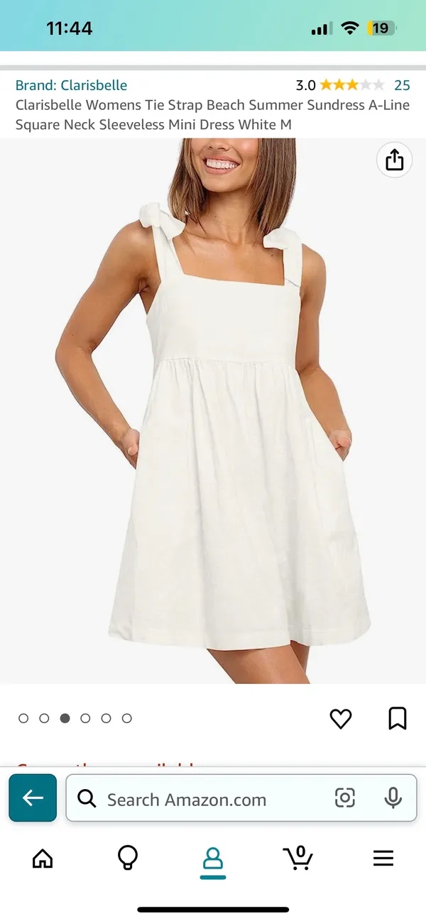 White Sundress Size M - Image 3