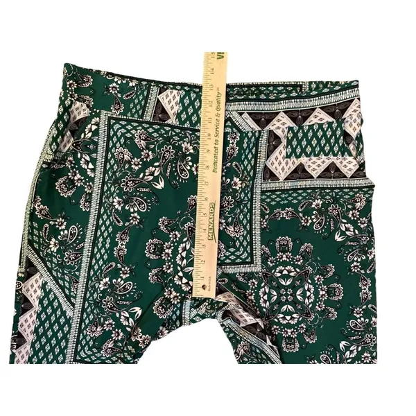 Maurices Pants Womens XL Used Green Black Casual Palazzo - Image 12