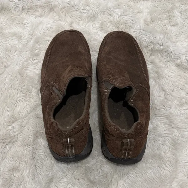 L.L. Bean Brown Suede Slip-On Women's Clogs‎ Size 7 - Image 4