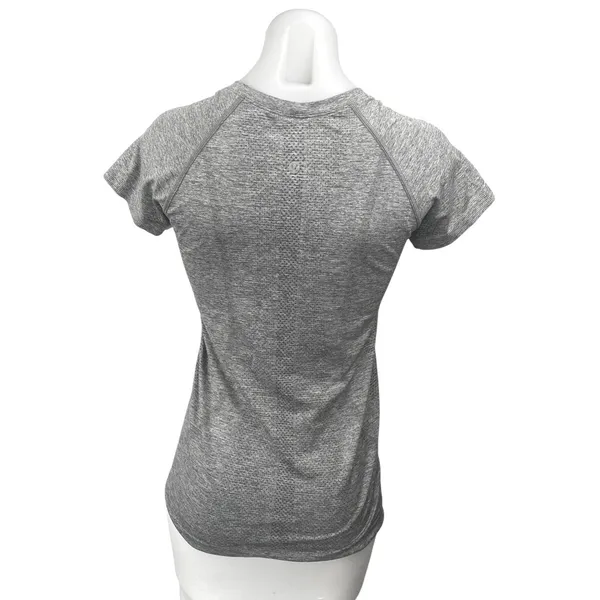 Lululemon Swifly Tech Gray Short Sleeve Crew Neck Activewear Tee T-Shirt Top OS - Image 2