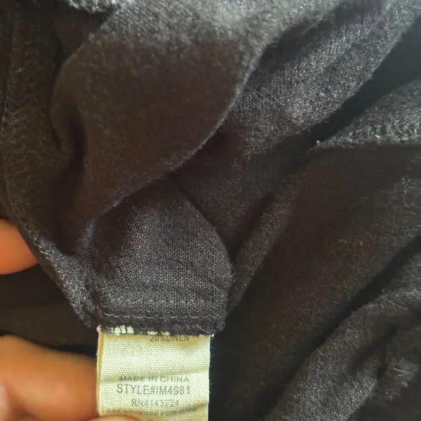 Illa Illa black linen blend cargo pocket wide leg pants size small - Image 6