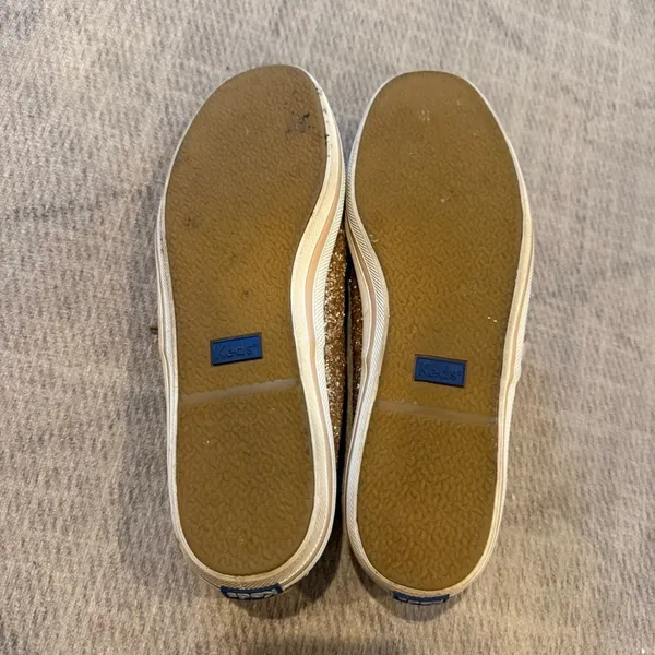 Keds x Kate Spade Champion Rose Gold Glitter Sneakers Size 9 - Image 9