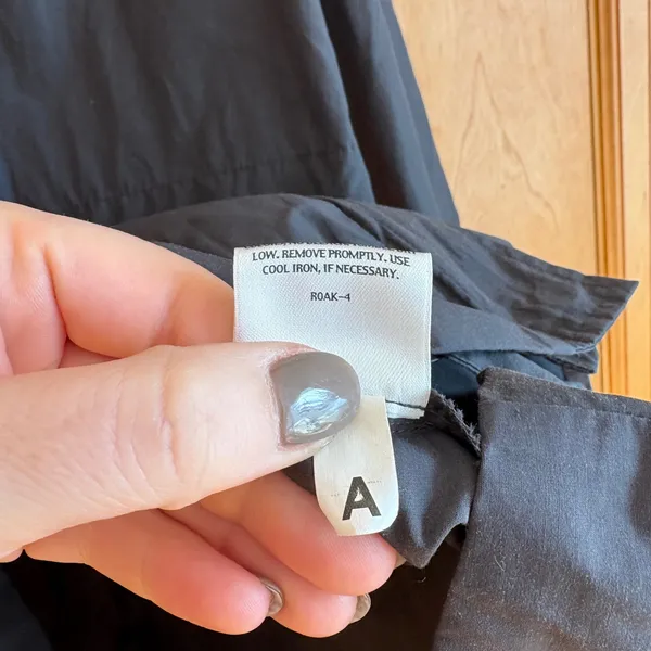 Eileen Fisher Charcoal Gray Lightweight Drawstring Hooded Anorak Jacket XS‎ - Image 6