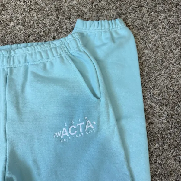 NWT Acta Sweatpants Light Blue SMALL - Image 4