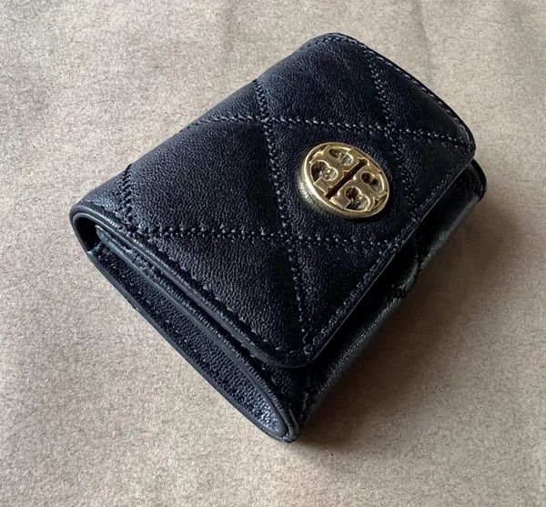 Tory Burch Willa Quilted Leather Card Case Redstone 87866 - Image 3