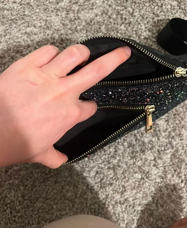 Sparkly Fanny Pack Black - Image 3
