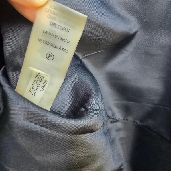 Calvin Klein‎ Womens Grey Glen Plaid Double Breasted Belted Trench Coat Size 10 - Image 5