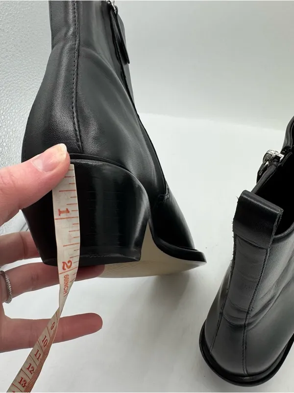 NEW Everlane‎ The Havana Boot Black Leather Size 7.5 Neutral Western Minimalist - Image 5