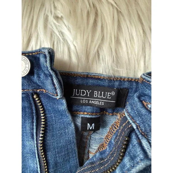 Judy Blue Distressed Denim Shorts Medium - Image 3