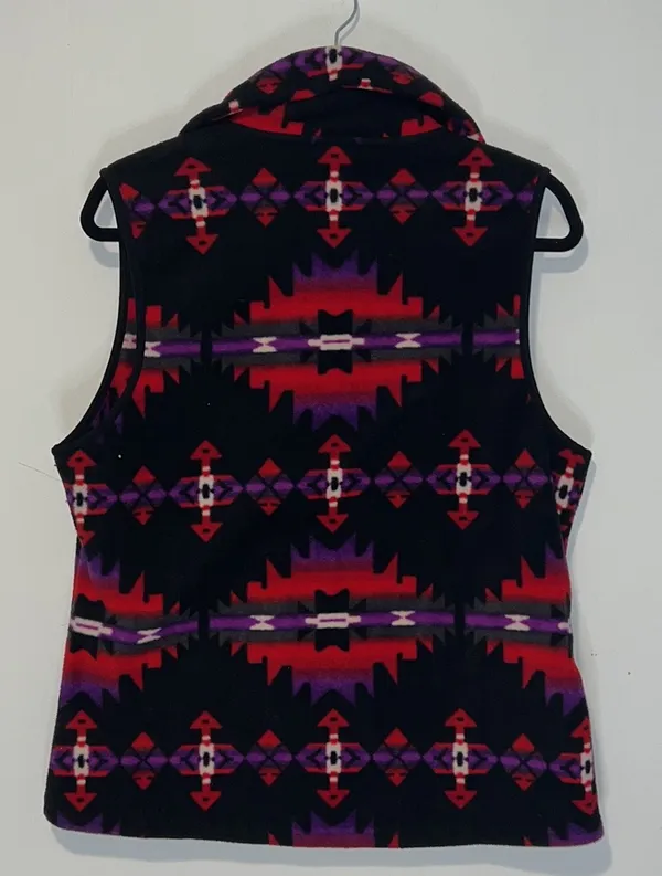 Ralph Lauren Fleece Aztec Southwestern Print Vest - Image 2