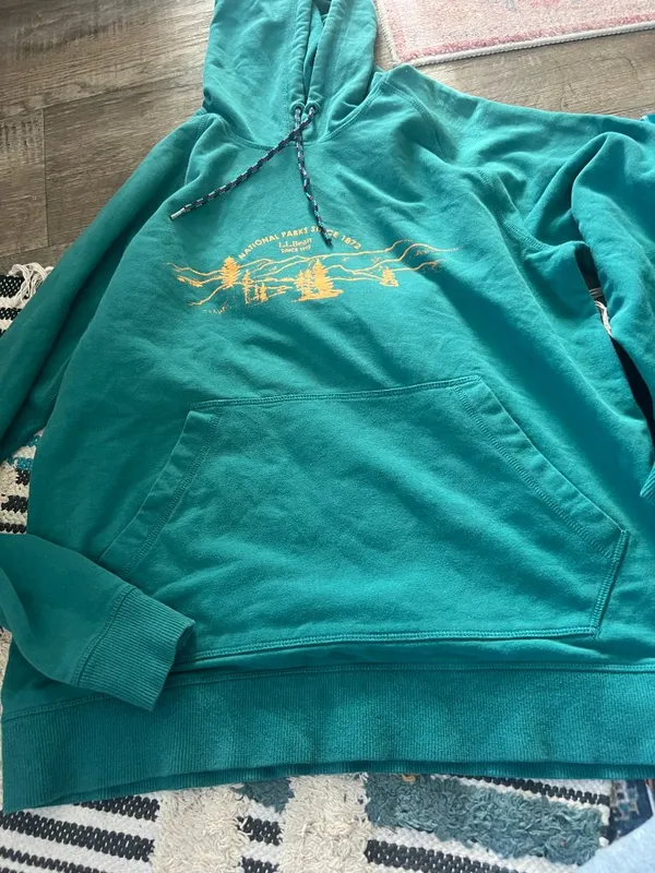 LL‎ Bean medium hoodie Green - Image 3