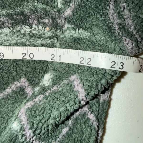 The North Face Campshire Womens XL Green White Fleece 1/4 Zip Hooded Pullover - Image 7