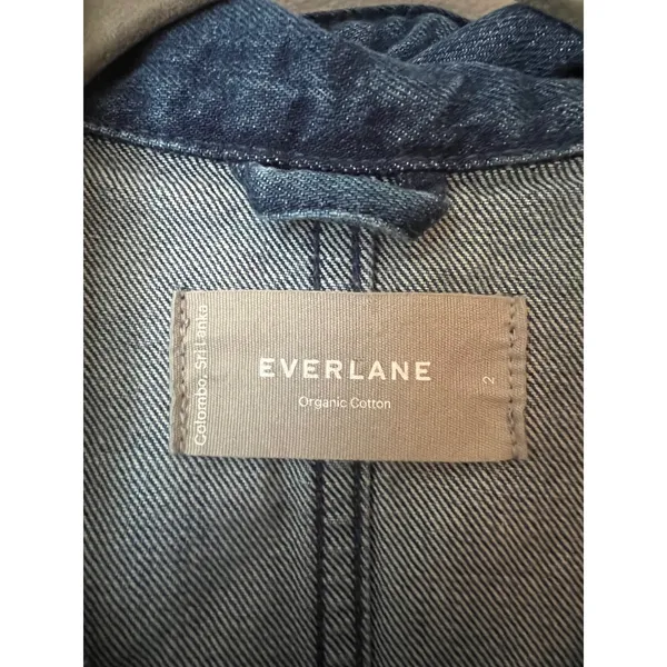 Everlane The Supersoft Jean Coveralls Size‎ 2 Denim Short Sleeve Jumpsuit - Image 7