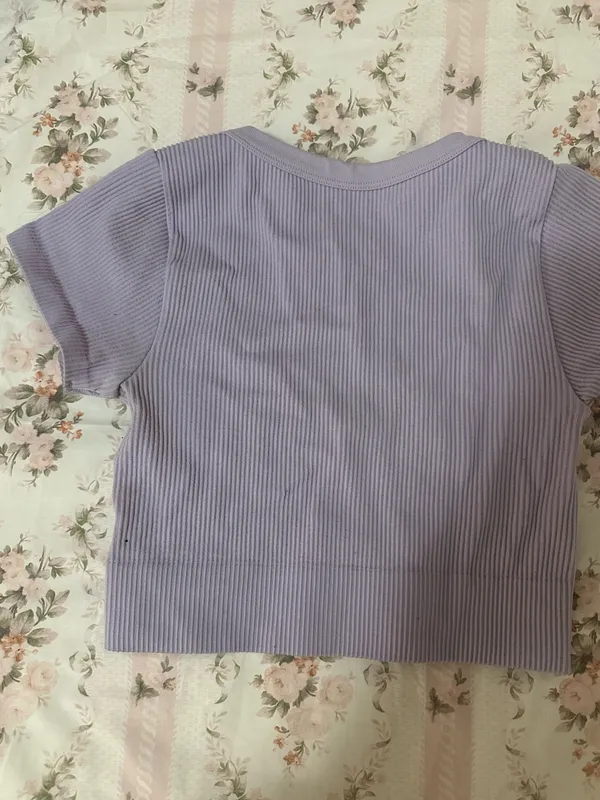 Purple Garage crop top - Image 3