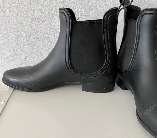 MIA Black Rain Boots Rainboots autumn winter boots - Image 3