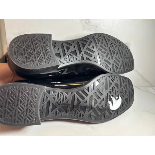 Anne Klein iFlex Black Patent Leather Loafers Moc Toe Flats AK7VAMA Womens 7.5M - Image 6