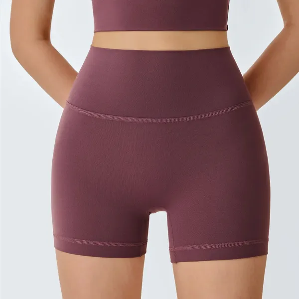 Berlook Activewear Purple Cut Out Shorts 3" - Image 3