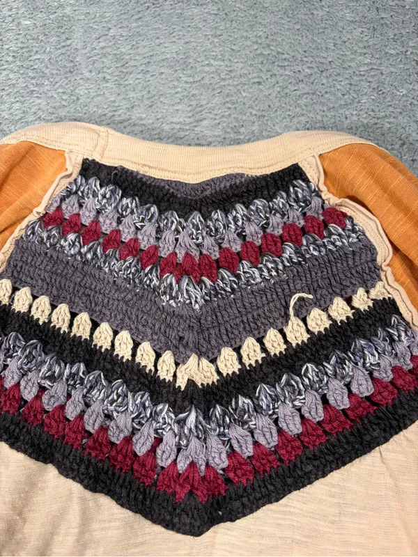 Free people we the free spring bound crochet top calm sand combo small - Image 8