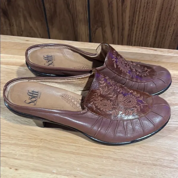 Sofft‎ Women's Brown Leather Slip - Image 3