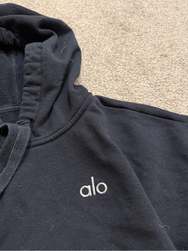 Alo Yoga Black Accolade Hoodie size M - Image 2