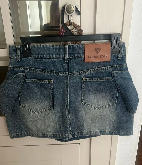 Aelfric Eden Denim Skirt Bow - Image 2