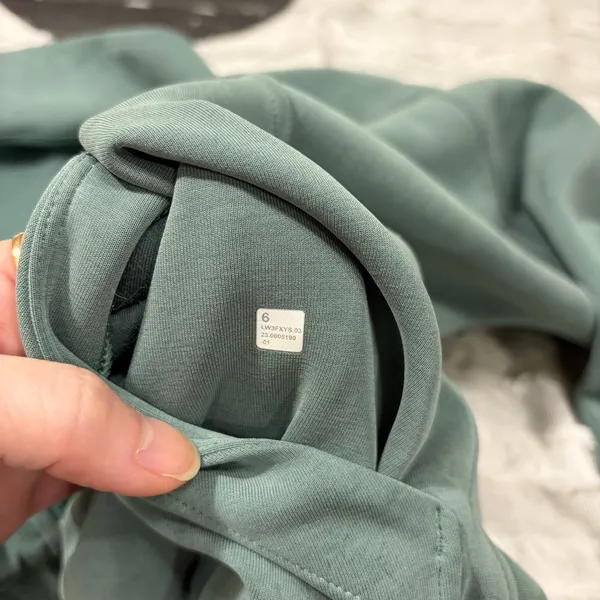 Lululemon Brushed Softstreme Full Zip Smoked Spruce Sz 6 Preppy Gorpcore Casual - Image 8