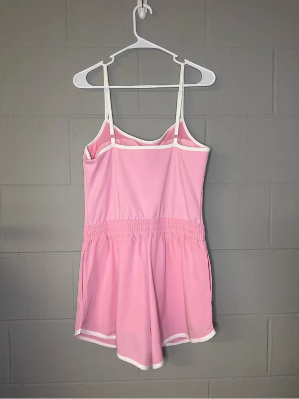 AS Revival Pink Athletic Romper Women’s Size XL One Piece Pickleball Tennis Golf - Image 3