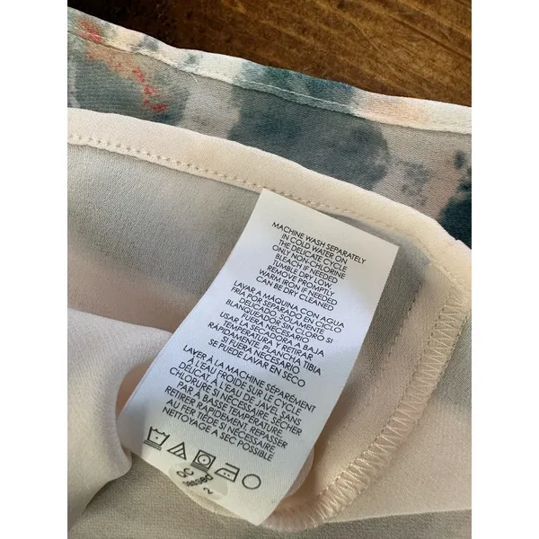 Cabi‎ Gelato Watercolor Sleeveless Blouse Size M - Image 5