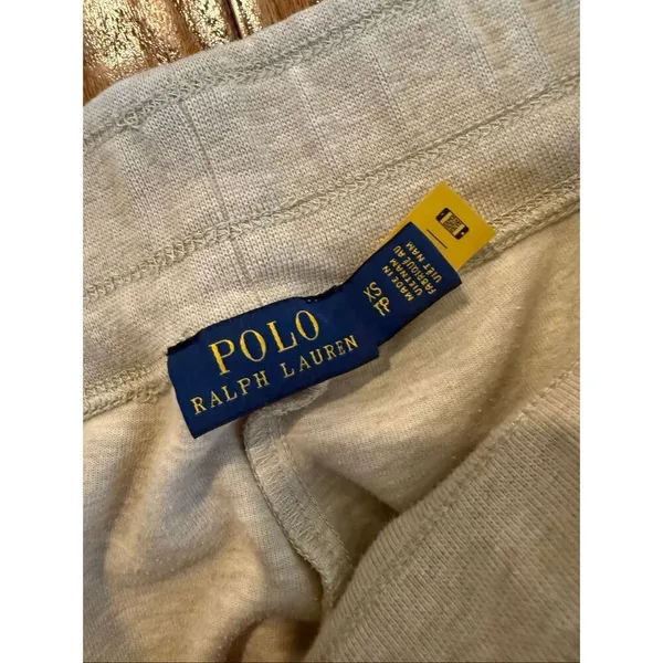 Polo Ralph Lauren taupe jogger sweatpants size xs - Image 4