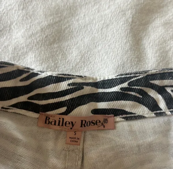 Bailey Rose Zebra Pants Black - Image 4