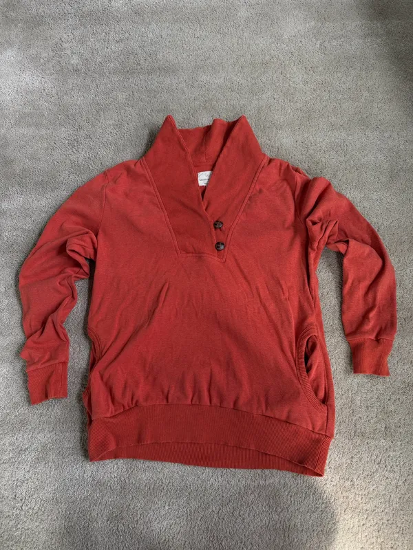 Banana Republic Rust Orange Pullover – Size XL - Image 2
