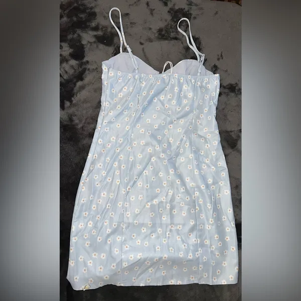 Princess Polly Fleurette Mini Dress in Pale Blue Size 2 New with tag - Image 10