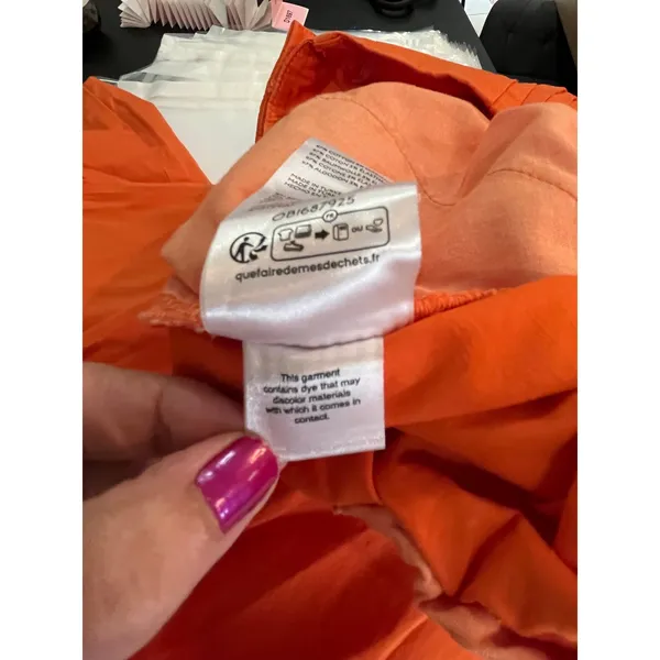 Maeve Anthropologie Slouchy Wide‎ Leg Trousers Bright Orange High Rise 10 New - Image 9