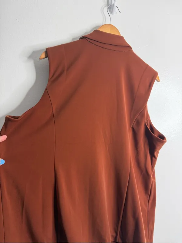 GRAVER Susan Graver Fusion‎ Regular Double Breasted Sleeveless Blazer XL - Image 10