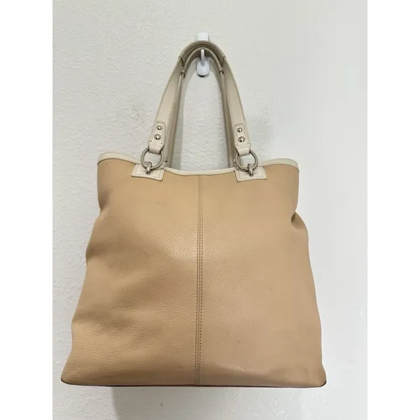 Coach Penelope Beige Tan Leather Tote Shoulder Bag F19264 Y2K - Image 2