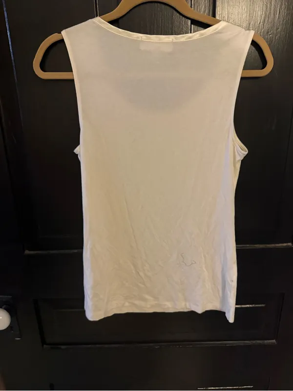 Banana Republic Cream Scoop Neck Tank Top - Image 3